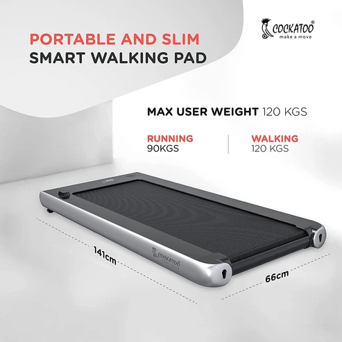 WP100 (4.5HP Peak) Ultra Slim Walking Pad, Max User Weight 120 | Cockatoo