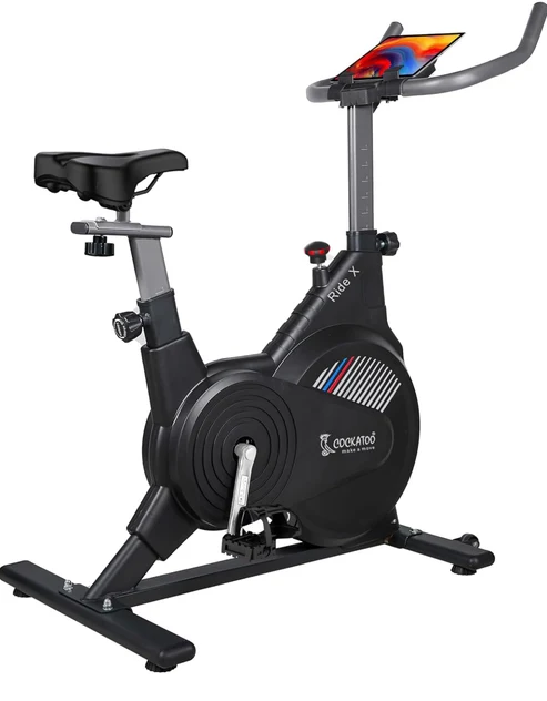 Ride-X 7Kg Fly Wheel Spin Bike - Adjustable Resistance for Home | Cockatoo